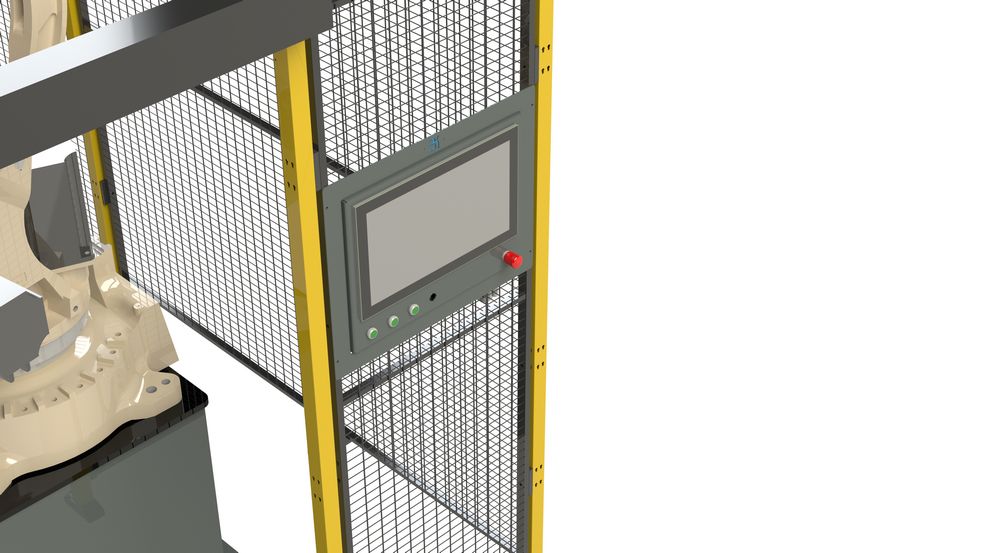 HMI panel in the screens